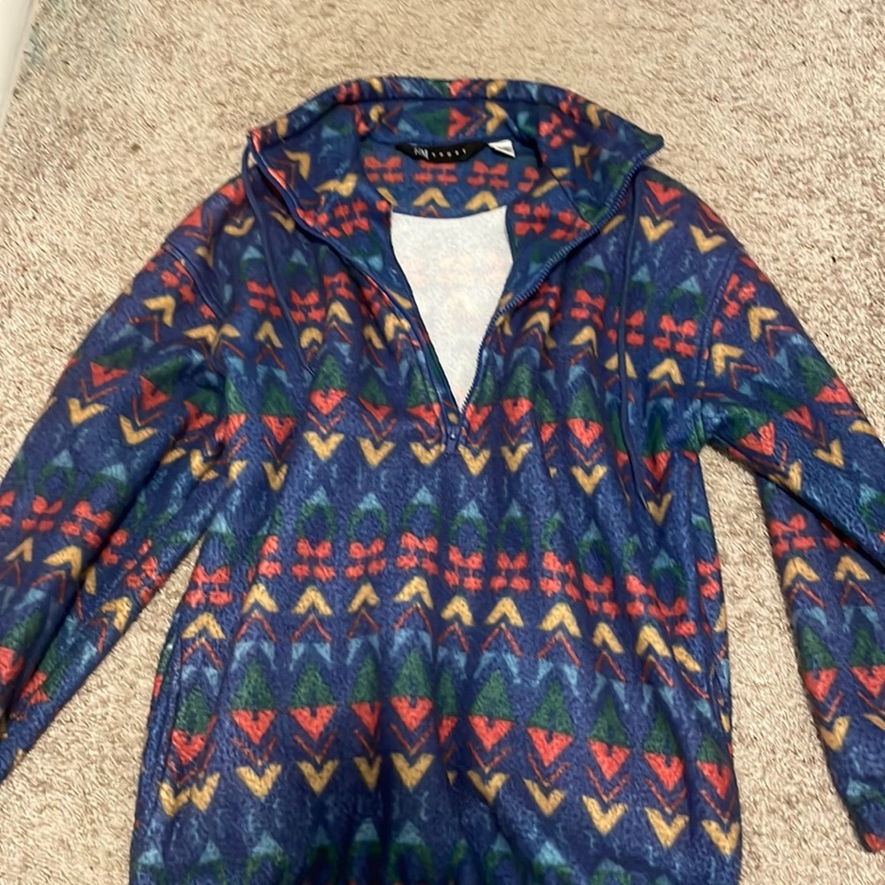 80’s style sweatshirt zip-up